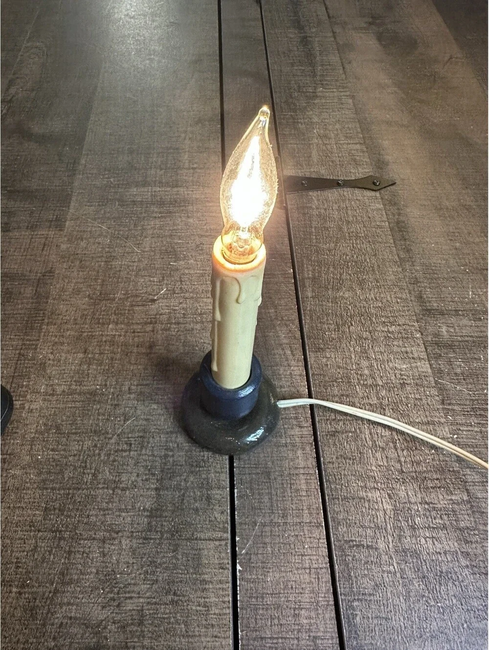 Vintage Electric Candle Lamp with Plug